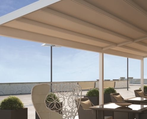 behrens hannover terrassenueberdachungen pergolamarkise 1 1 495x400 - 18,58% Jubiläums Rabatt auf Terrassendächer und Kaltwintergärten